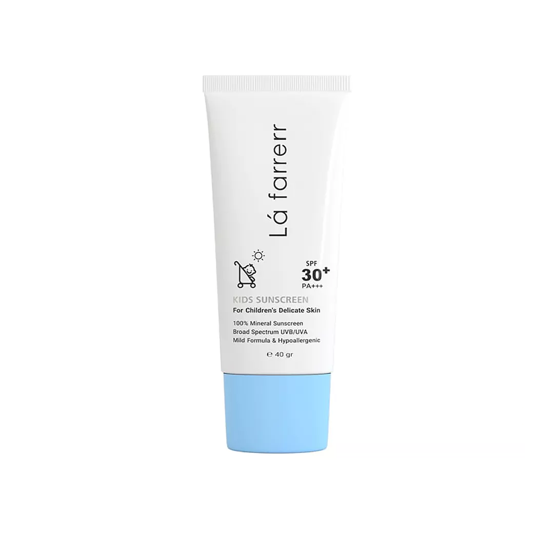 کرم ضد آفتاب مینرال بی رنگ کودک +SPF30 لافارر حجم 40 میل - تصویر 2