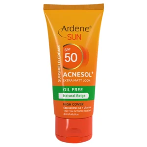 کرم ضد افتاب اردن با SPF50 فاقد چربی بژطبیعی حجم 50 میل