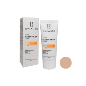 کرم ضد افتاب spf50 رنگی 20 مناسب پوست چرب و مختلط بیزانس 40 میل