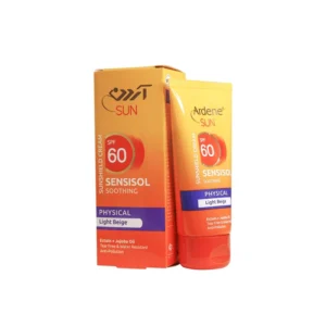 کرم ضد افتاب اردن SPF60 فاقد جاذب های شیمیایی بژ روشن 50میل