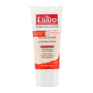کرم ضد افتاب spf50 انواع پوست بژ طبیعی الارو حجم 50 میل