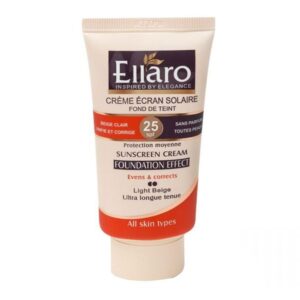 کرم ضد افتاب spf25 رنگی بژ روشن  الارو 40میل