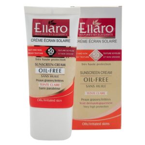 کرم ضد افتاب spf 50 مناسب پوست چرب بژ طبیعی الارو حجم 40 میل
