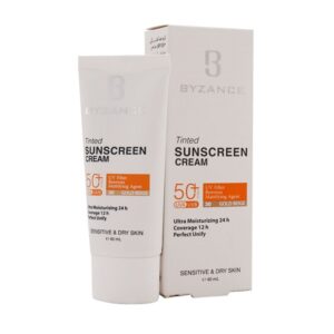 کرم ضد آفتاب رنگی SPF50 بیزانس شماره 30 مناسب پوست خشک و حساس