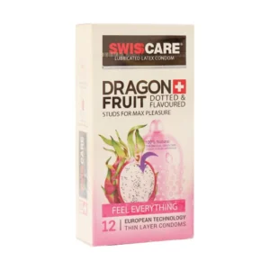 کاندوم swiscare دراگون فروت خاردار 12عددی