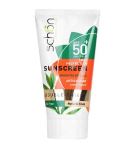 کرم ضد افتاب دابل شیلد رنگی طبیعی spf50 مناسب پوست چرب شون 50میل