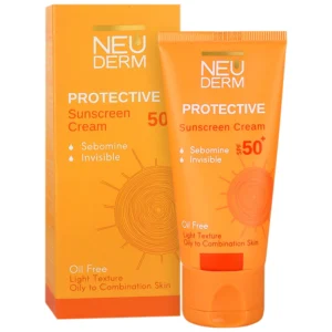 کرم ضد افتاب نئودرم بدون رنگ پوست چرب و مختلط SPF50 50 میل